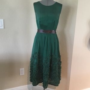 Anthropologie Caridad Silk Ruffle Dress